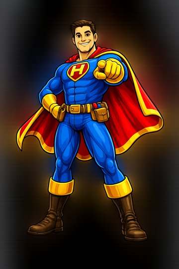 North Bay Home Heroes hero pointing